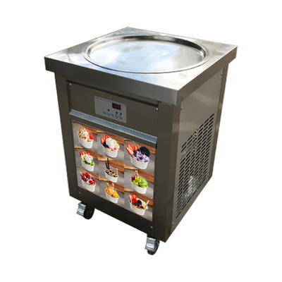 Stainless steel Fried Ice Cream Machine Thailand Roll with CE